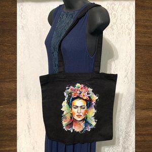 Frida Double Strap Shoulder Cotton Canvas Tote Bag